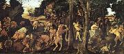 Piero di Cosimo A Hunting Scene oil